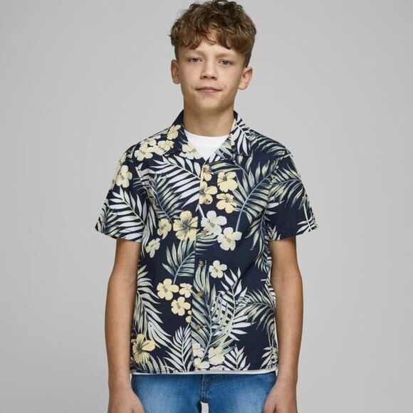Eighty Eight Tropical Print Button Down Shirt - Picture 2 of 5